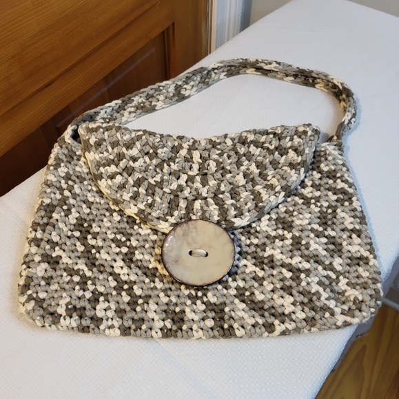 Handmade Crochet Handbag - Picture 1 of 7